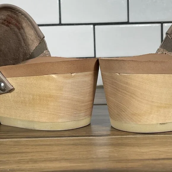 Earth Pine Tiga Womens Size 8.5 Shoes Multicolor Leather Platform Slide Sandal - Picture 5 of 16